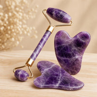 Heldson Amethyst Roller and Gua Sha Set