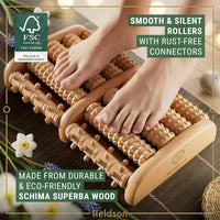 Rodillo De Madera Para Pies - Alivio Fascitis Plantar