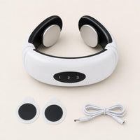What's included: neck massager, gel patches and charging cable