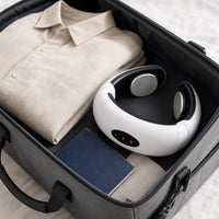 Neck massager packed for travel